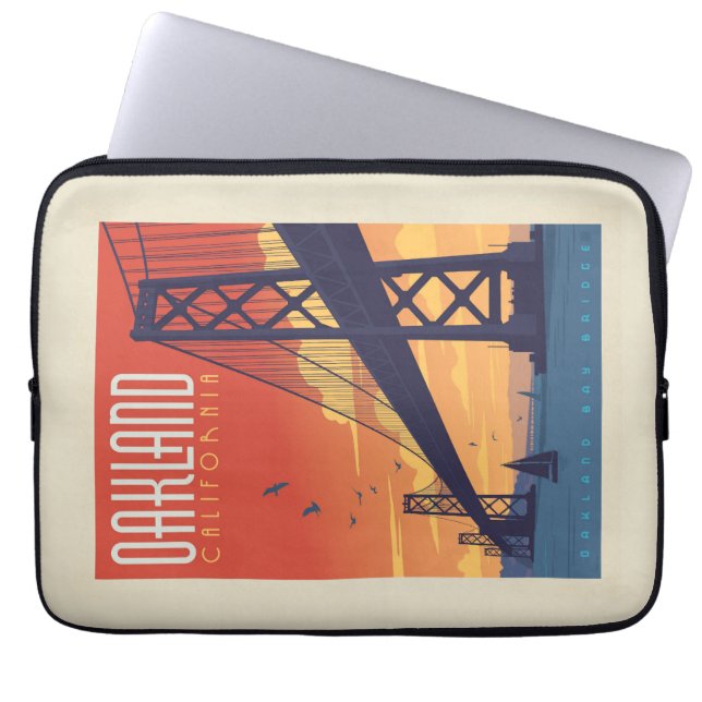 Funda Para Portátil Oakland, California (Frente)