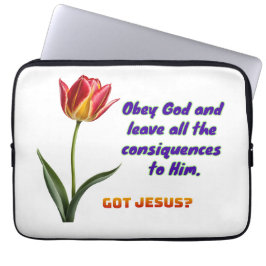 Funda Para Portátil Obedecer a Dios