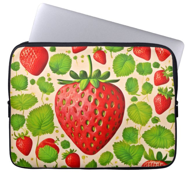 Funda Para Portátil Obra artística de Strawberry Dadaist (Frente)