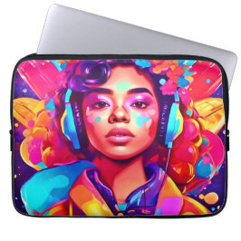 Funda Para Portátil Obra digital Funky Lady