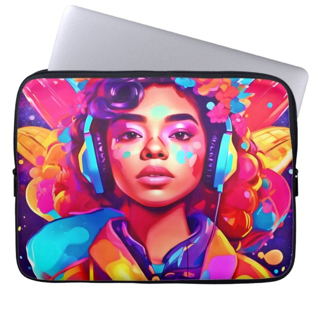 Funda Para Portátil Obra digital Funky Lady (Frente)