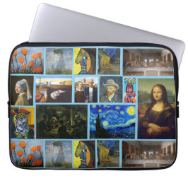 Funda Para Portátil Obras Maestras de Arte, Azul
