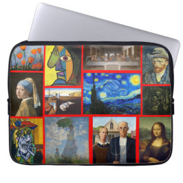 Funda Para Portátil Obras Maestras de Arte, Rojo