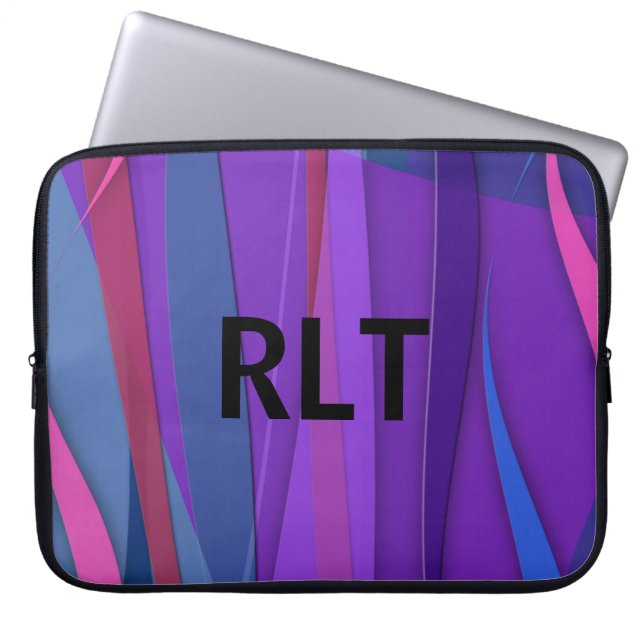 Funda Para Portátil Ocean Breezes Monogramado (Frente)