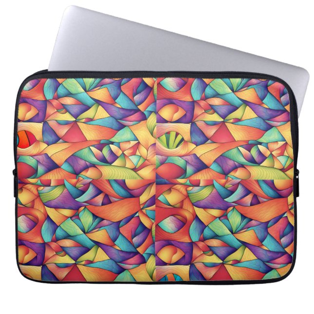 Funda Para Portátil Océano psicodélico (Frente)