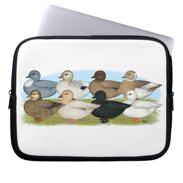 Funda Para Portátil Ocho Ducks de llamadas (Frente)