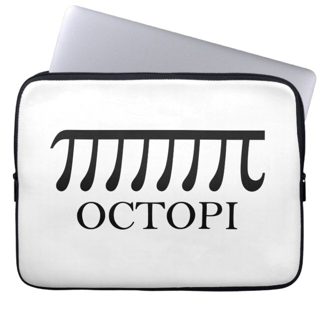 Funda Para Portátil Octopi - Graciosa Matemática del pulpo Pi (Frente)