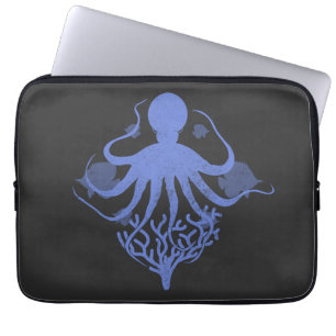 Funda Para Portátil Octopus (fondo oscuro)
