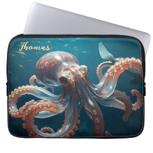 Funda Para Portátil Octopus lúdico en el mar profundo