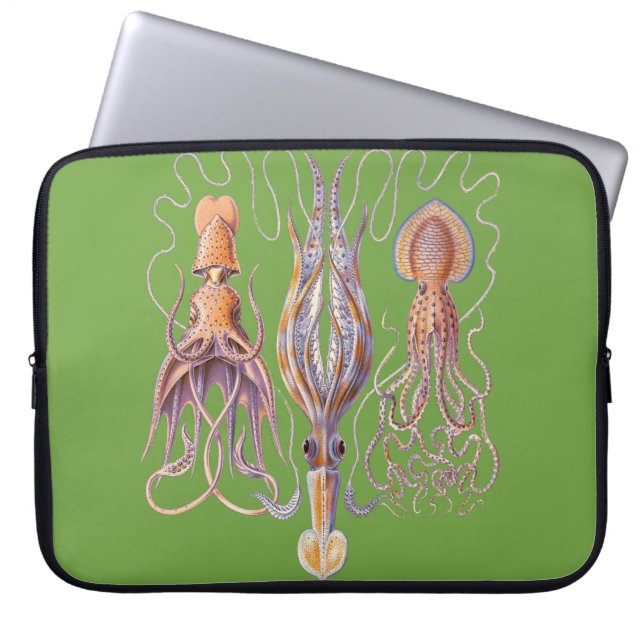 Funda Para Portátil Octopusos de arte acuático (Frente)