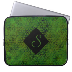 Funda Para Portátil Ocultar dinosaurio verde personalizado