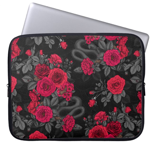 Funda Para Portátil Ocultos en los rosas (Frente)