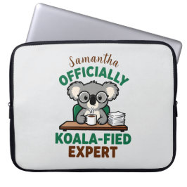 Funda Para Portátil Officially Koala-fied Expert Funny Coffee Pun