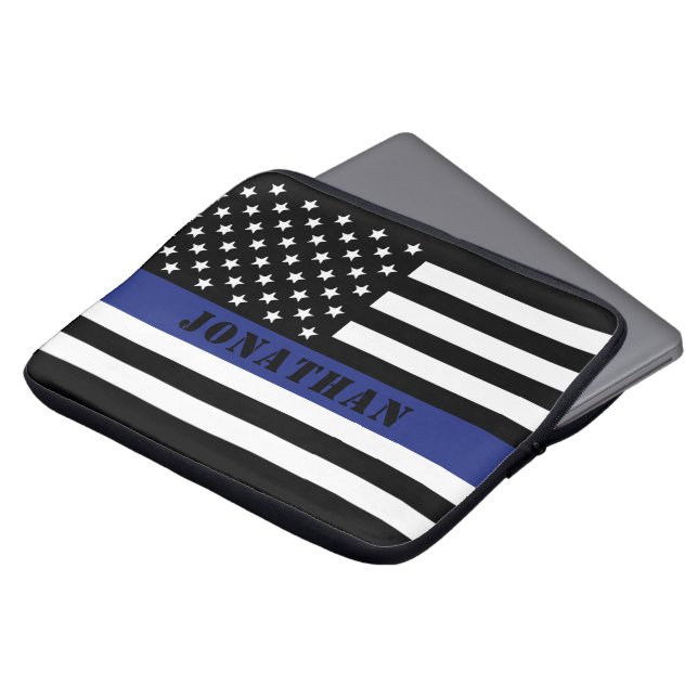 Funda Para Portátil Oficial De Policía personalizado Delgado Departame (Superior anverso)