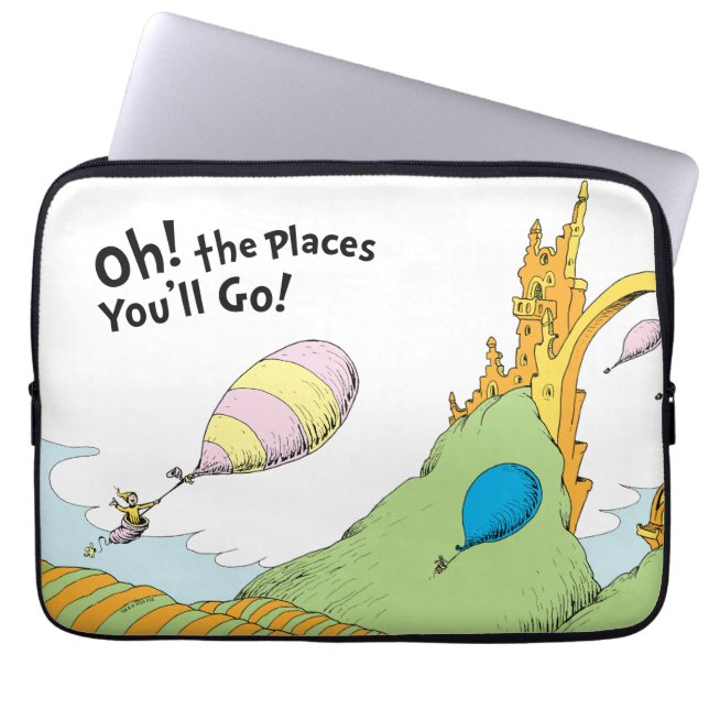 Funda Para Portátil ¡Oh, los lugares que visitarás! (Frente)