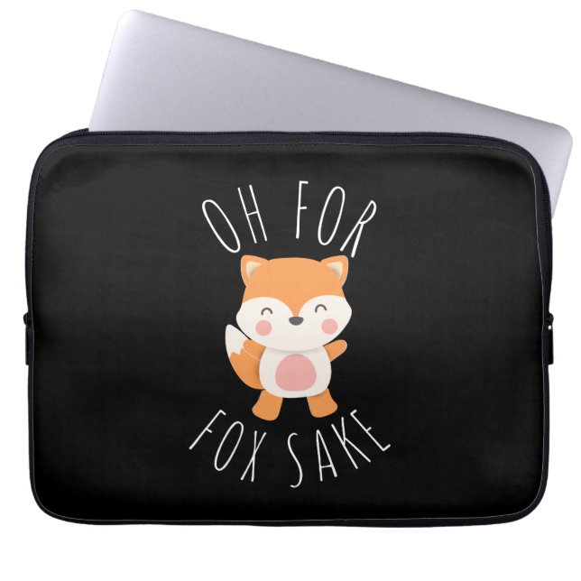 Funda Para Portátil Oh por Fox Sake (Frente)