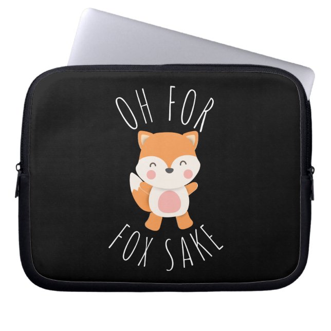 Funda Para Portátil Oh por Fox Sake (Frente)