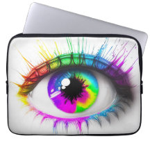 Ojo artístico colorido