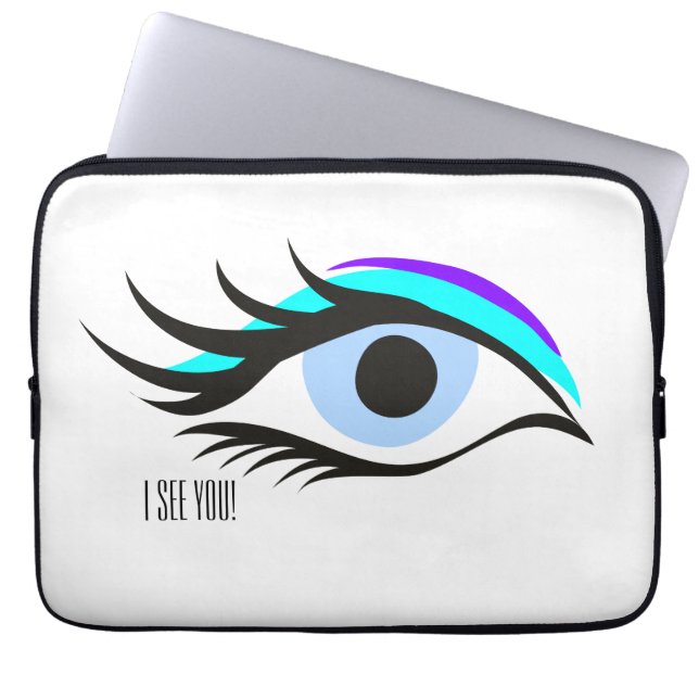 Funda Para Portátil Ojo azul (Frente)