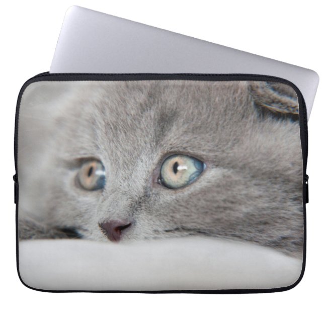 Funda Para Portátil Ojos de gato (Frente)