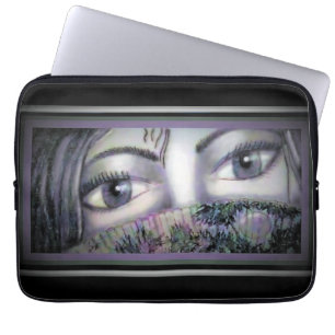 Funda Para Portátil Ojos detrás del ventilador oriental