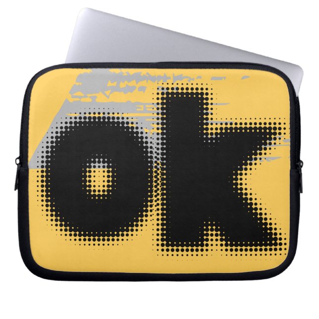 Funda Para Portátil OK Vibes - Simple & Bold" (Frente)