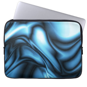 Funda Para Portátil Ola de seda azul