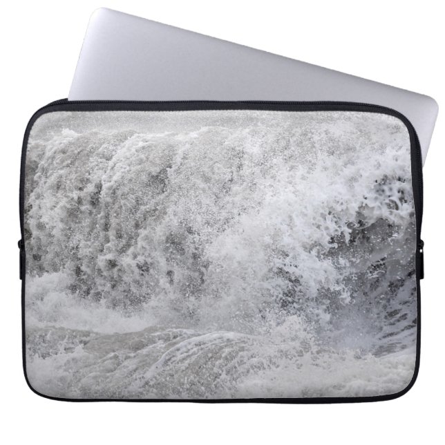 Funda Para Portátil Ola de tormenta colapsada (Frente)