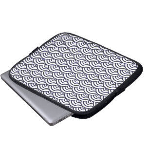 Funda Para Portátil Olas Azules Japonesas Seigaiha Mar