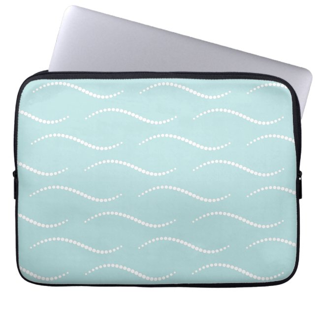 Funda Para Portátil Olas de Perla (Frente)