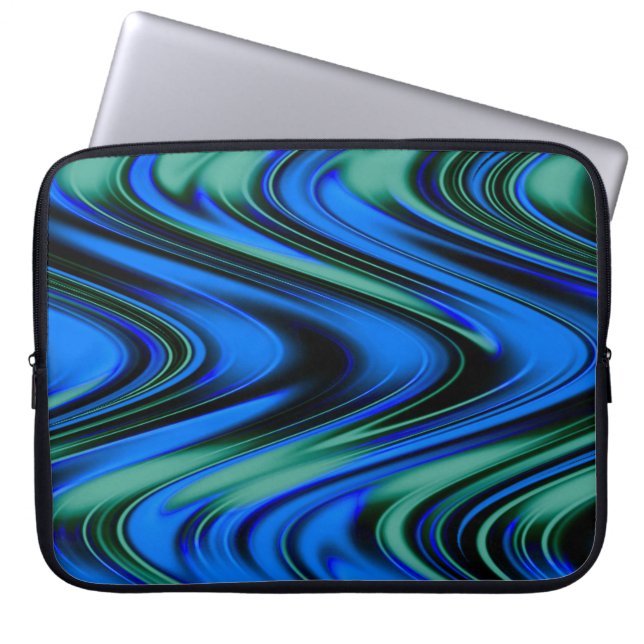 Funda Para Portátil Olas giratorias... (Frente)