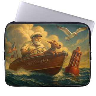 Funda Para Portátil Old Sea Dogs: a sailor and his trusty canine