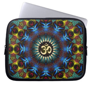 Funda Para Portátil OM Floral Fractal Mandala Notebook
