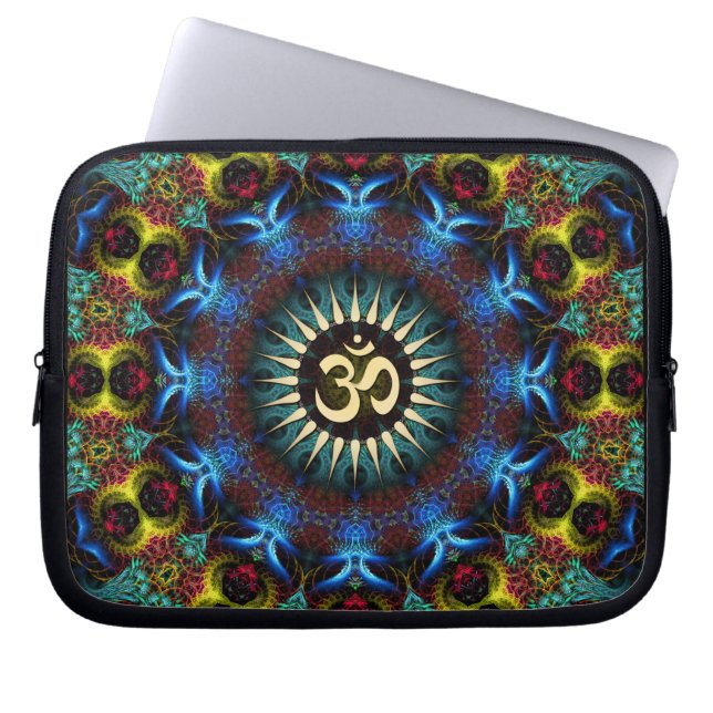 Funda Para Portátil OM Floral Fractal Mandala Notebook (Frente)