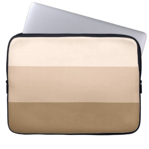 Funda Para Portátil Ombre marrón a rayas
