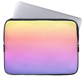 Funda Para Portátil Ombré Pastel Arcoiris Amarillo Púrpura Rosa 4Jessi