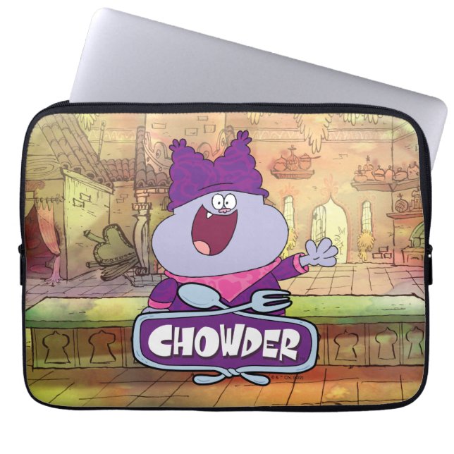Funda Para Portátil Onda de Chowder (Frente)