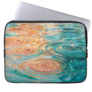 Funda Para Portátil Ondulaciones de Tranquilidad Armonía de Agua Abstr
