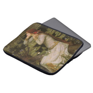 Funda Para Portátil Ophelia por el estanque de John William Waterhouse
