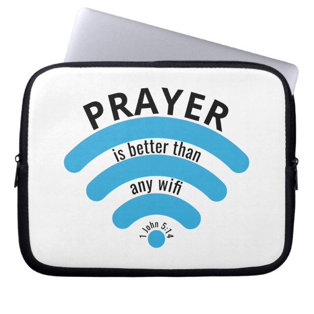 Funda Para Portátil ORACIÓN MEJOR QUE motivación WIFI (Frente)