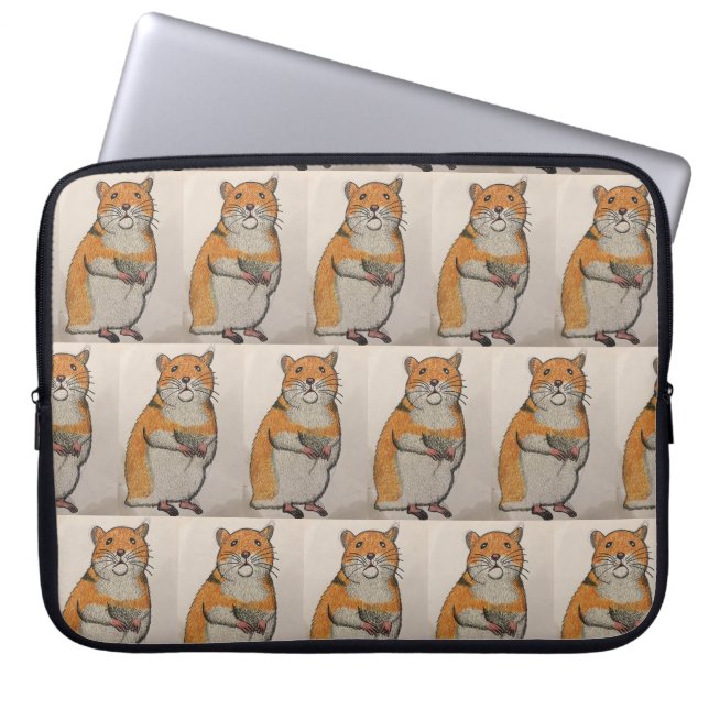 Funda Para Portátil Orange Hamster Electronics Bag (Frente)