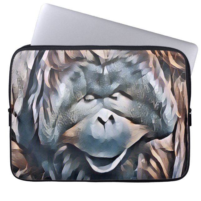 FUNDA PARA PORTÁTIL ORANGUTAN (Frente)