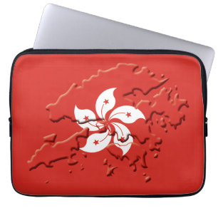 Funda Para Portátil Ordenador patriótico del mapa de la bandera de HON
