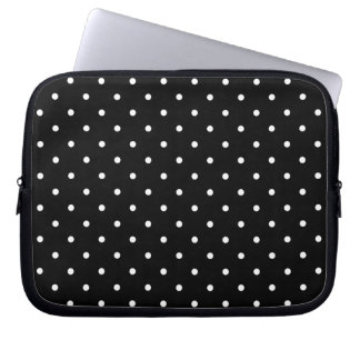 Funda Para Portátil Ordenador portátil del lunar del negro del estilo