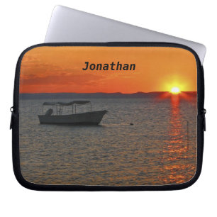 Funda Para Portátil Ordenador portátil Sleeve barco de pesca al atarde