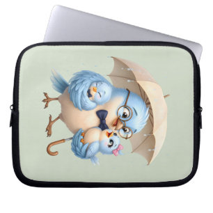 Funda Para Portátil Organizador de Electrónicos Padre Pájaro