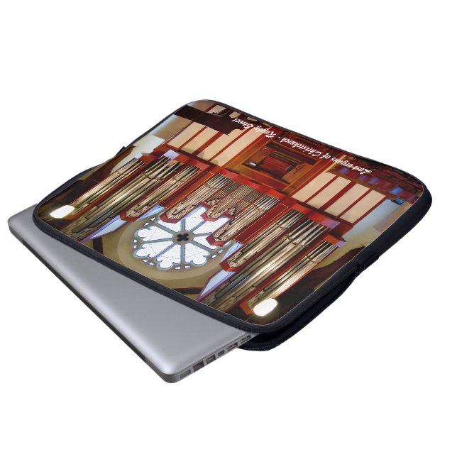 Funda Para Portátil Órganos perdidos de Christchurch, Nueva Zelanda (Inferior anverso)