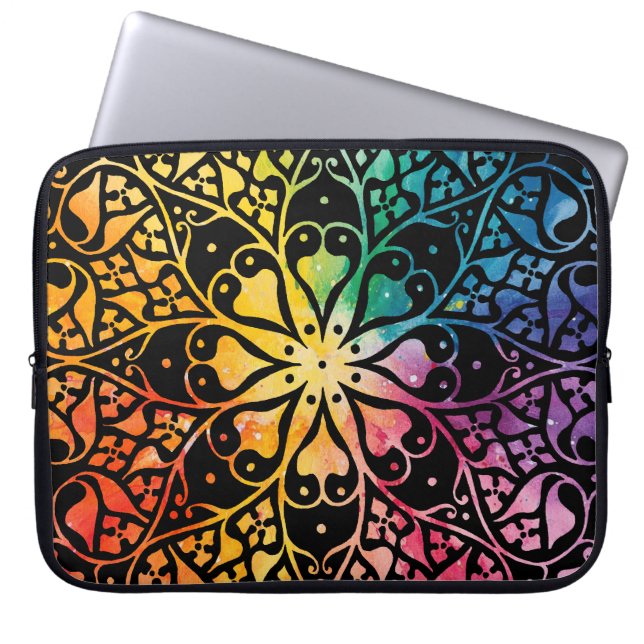 Funda Para Portátil Orgullo arcoiris de la ventana gótica (Frente)