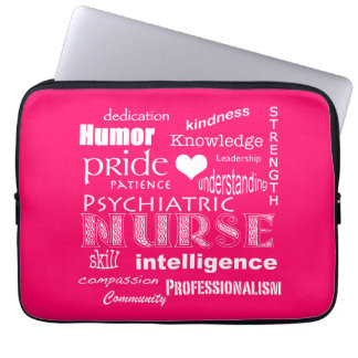 Funda Para Portátil Orgullo de enfermería psiquiátrica/atributos-dulce