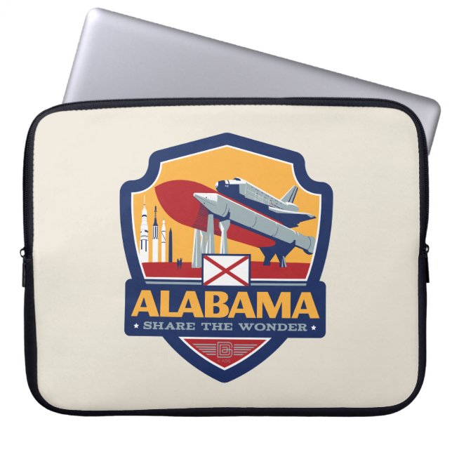 Funda Para Portátil Orgullo del Estado | Alabama (Frente)